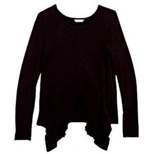 Habitual Girl Kids Girls Black Carmen Long Sleeve Basic Top Size 10